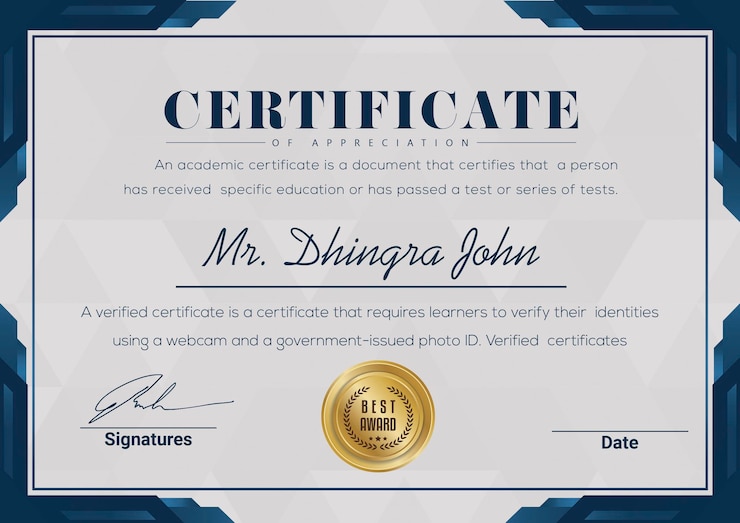 Certificato