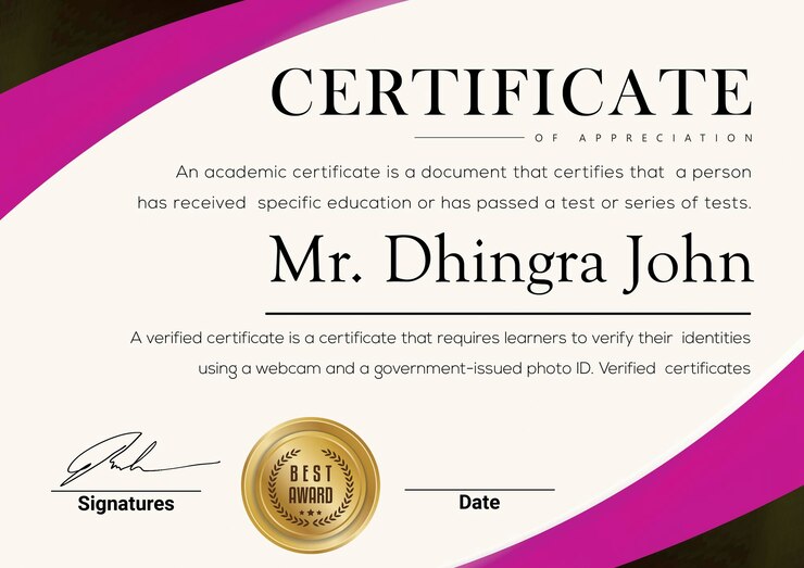 PSD certificato