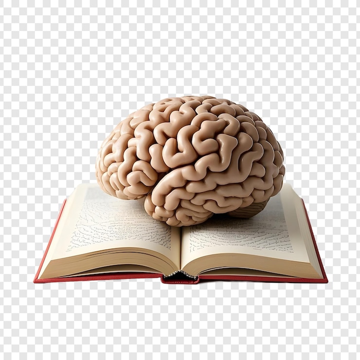 PSD le cerveau sur un livre