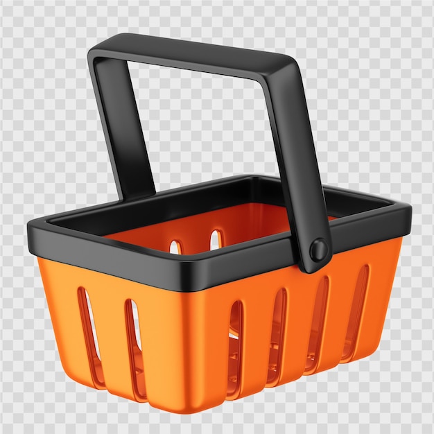 PSD cesta de la compra, 3d, icono