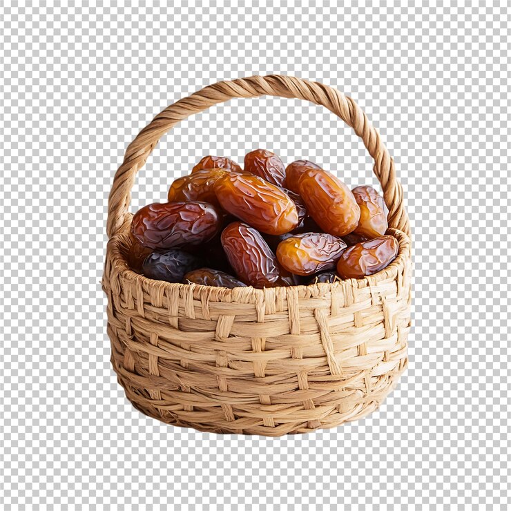 PSD cesta de frutas aislada sobre un fondo transparente psd premium