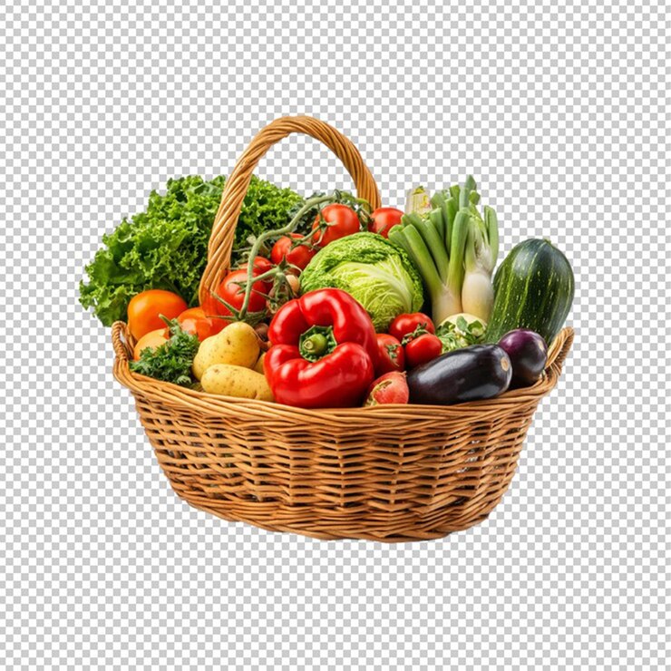 Cesta de verduras