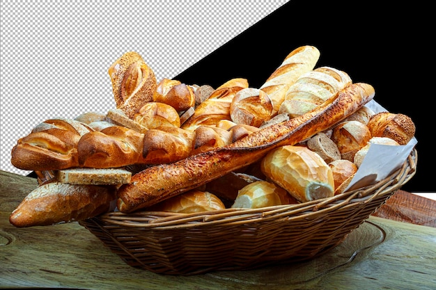Cestas de pão de padaria