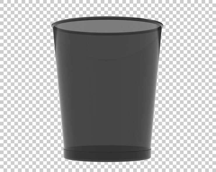 PSD cestino su sfondo trasparente 3d rendering illustrazione