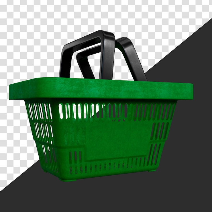 PSD cesto de alimentos vazio