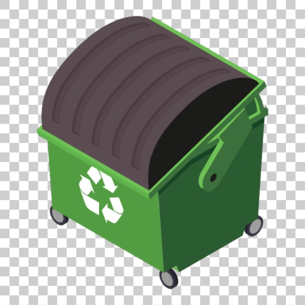 Cesto de reciclagem verde