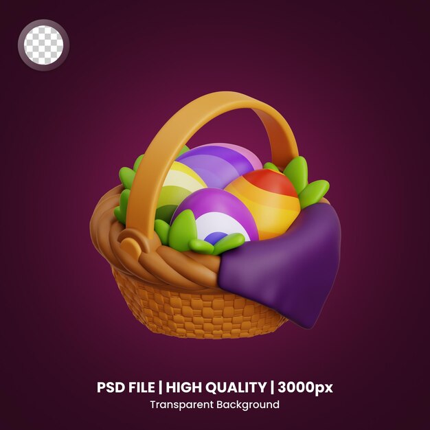Cesto delle uova di Pasqua