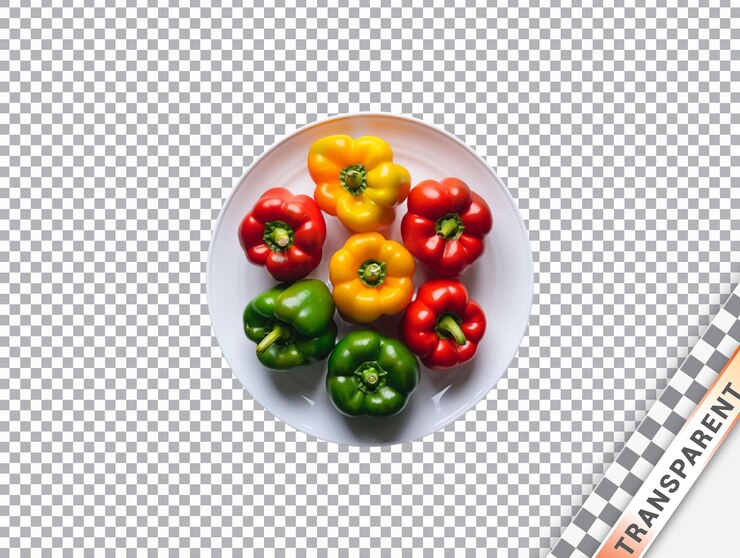 PSD un cesto con pimientos