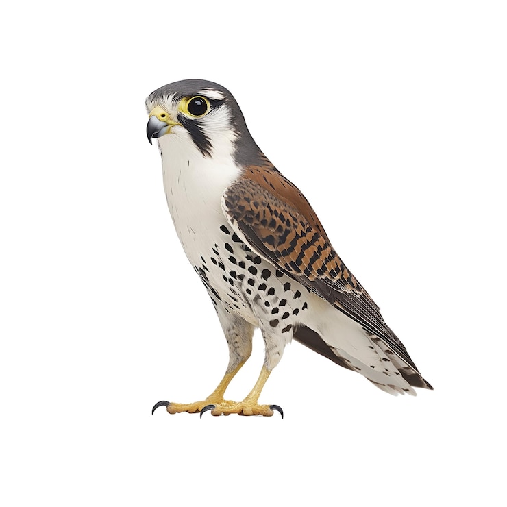 PSD el cestrel americano, un pequeño pero poderoso pájaro de presa