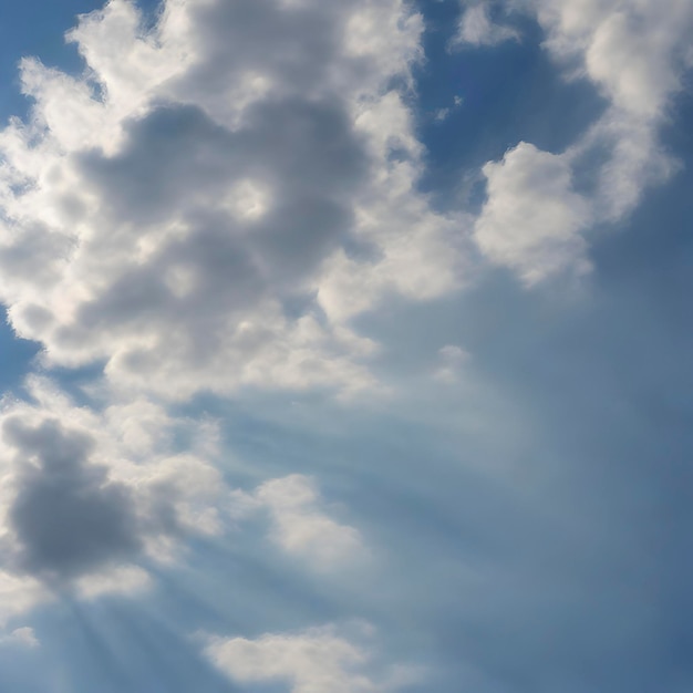 PSD céu azul e fundo de luz solar