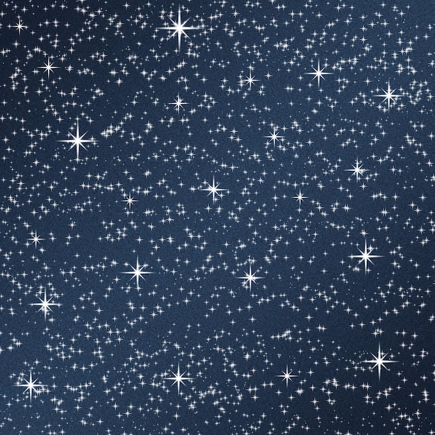 Céu noturno estrelado cintilante Com fundo de estrelas cintilantes