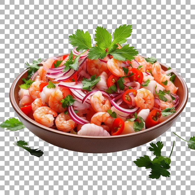 PSD ceviche sur fond transparent