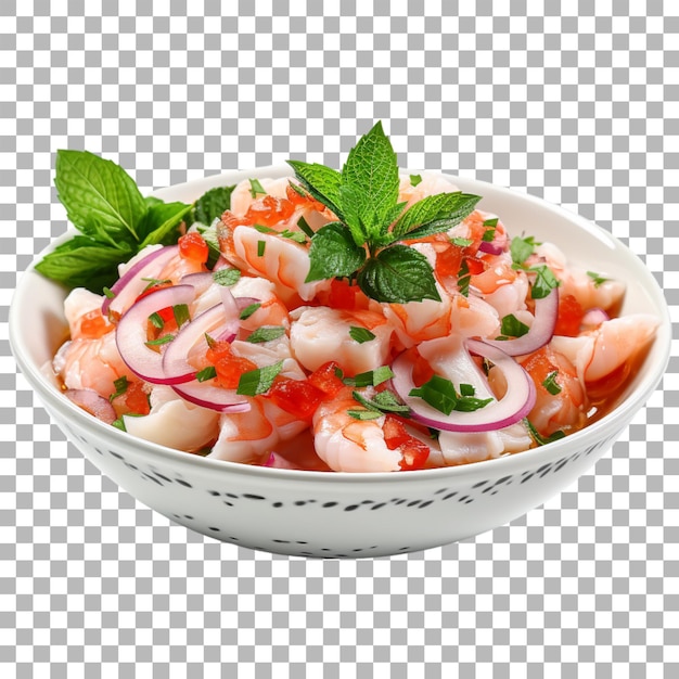 PSD ceviche sur fond transparent