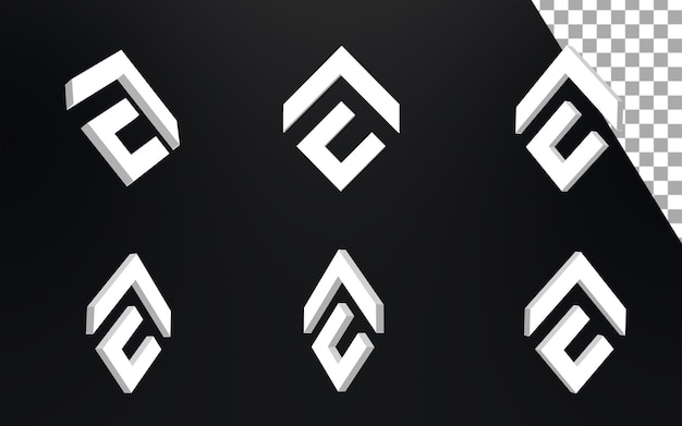 CFX Conflux kreatives Logo-Set, 3D-Rendering-Illustration, dunkles Münz-Token-Kryptowährungs-Logo-Symbol