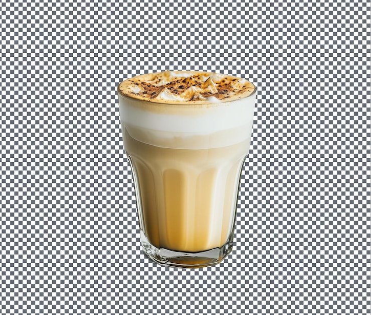 PSD chai latte doce isolado em fundo transparente