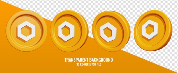 Chainlink-Symbol mit 3D-Rendering
