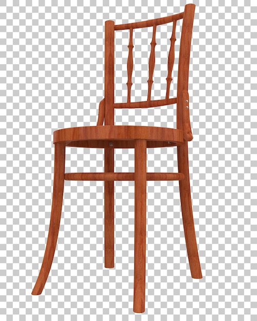 PSD chair isolated on transparent background 3d rendering illustration