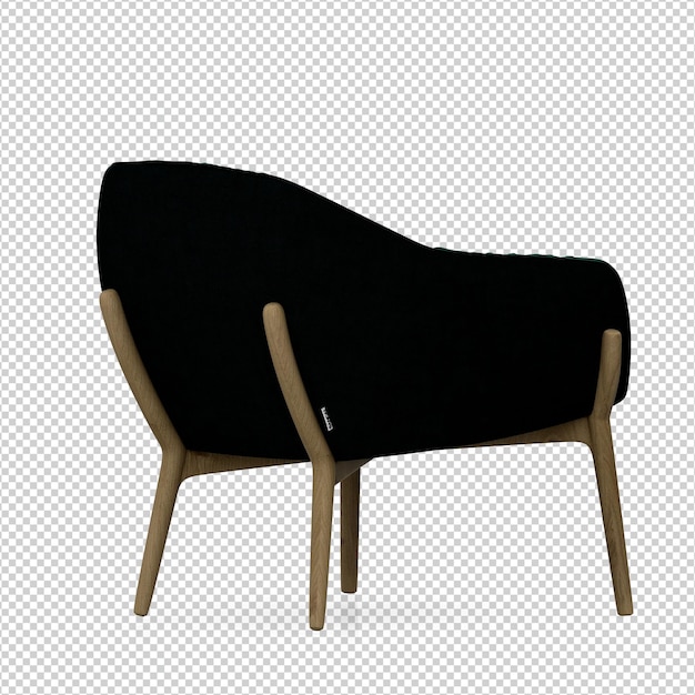 Chaise 3d Rendu Isolé