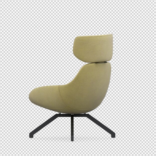 Chaise 3d Rendu Isolé