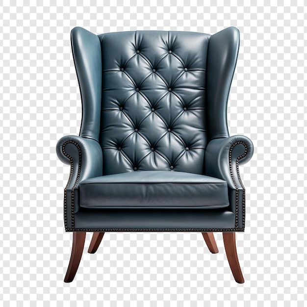 Une chaise arrière isolée sur un fond transparent