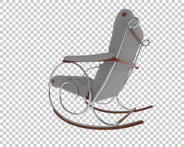 Une chaise à bascule grise élégante