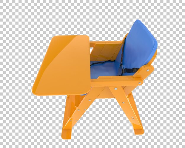 PSD chaise bébé isolée sur fond transparent illustration du rendu 3d