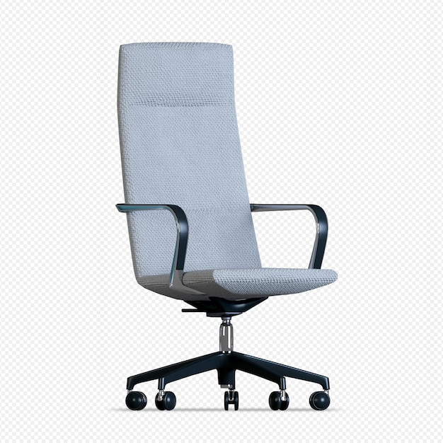 PSD chaise de bureau moderne en rendu 3d isolé