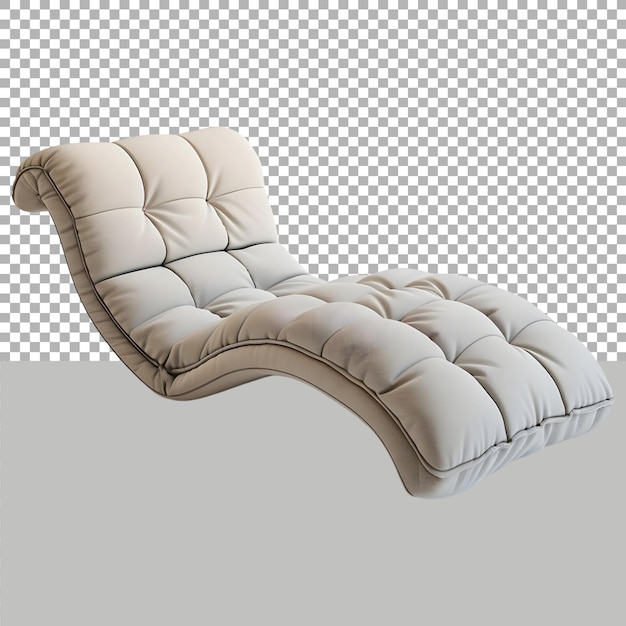 PSD chaise de cuero negro en fondo transparente generado por ai