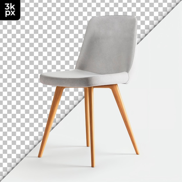 Une Chaise De Design Scandinave Isolée Sur Un Fond Transparent