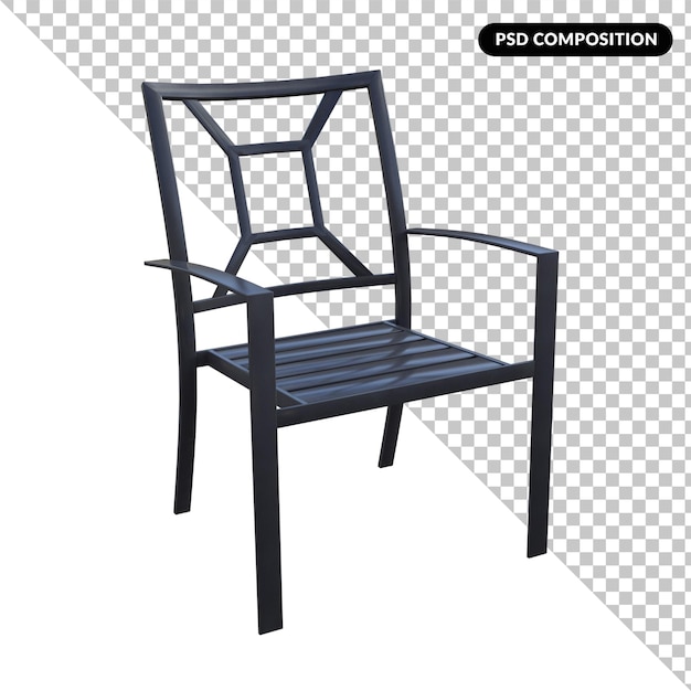 PSD chaise isolée 3d
