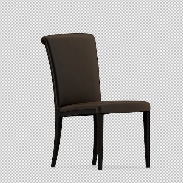 Chaise Isométrique 3d Rendu Isolé