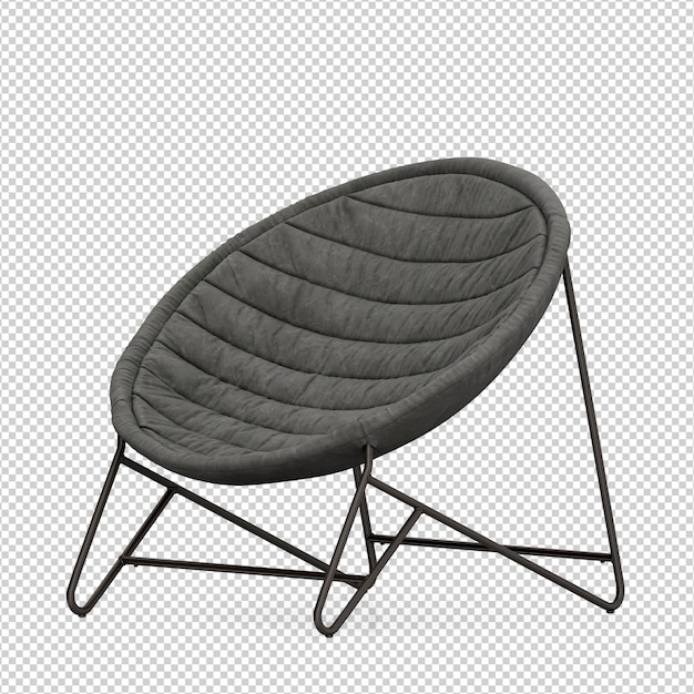 Chaise Isométrique Rendu 3d Isolé