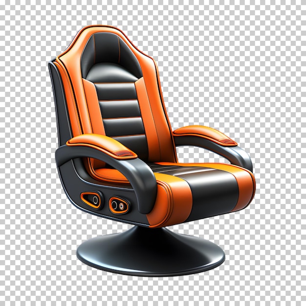 PSD chaise de jeu 3d sur fond transparent