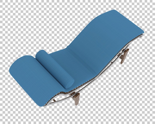 Chaise Lounge com curvas azuis