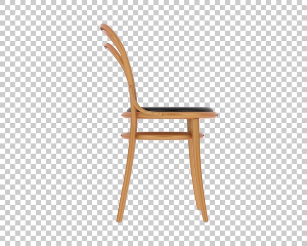 Chaise de maison isolée sur fond transparent illustration de rendu 3d