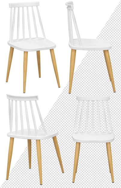 PSD chaise moderne de designer pour la maison ou le café isolée de l'arrière-plan élément intérieur