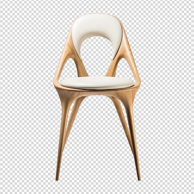 PSD une chaise moderne isolée sur un fond transparent png