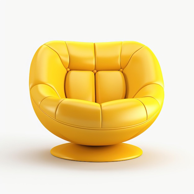 PSD une chaise moderne jaune