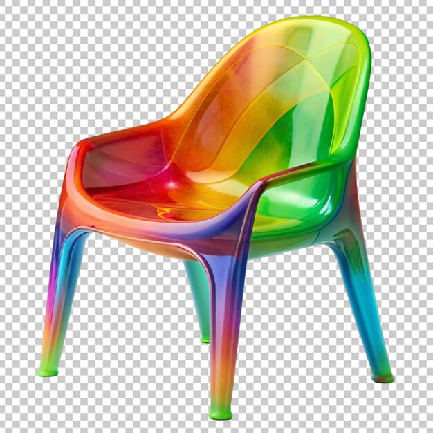 PSD une chaise en plastique colorée