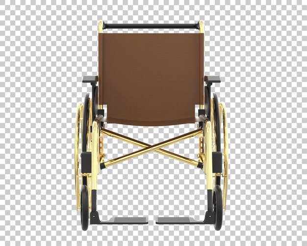 Une Chaise Roulante D'hôpital Isolée Sur L'arrière-plan Illustration De Rendu 3d