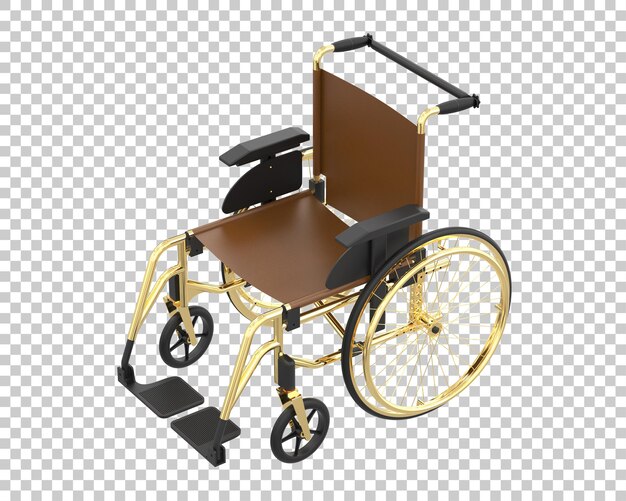 Une Chaise Roulante D'hôpital Isolée Sur L'arrière-plan Illustration De Rendu 3d
