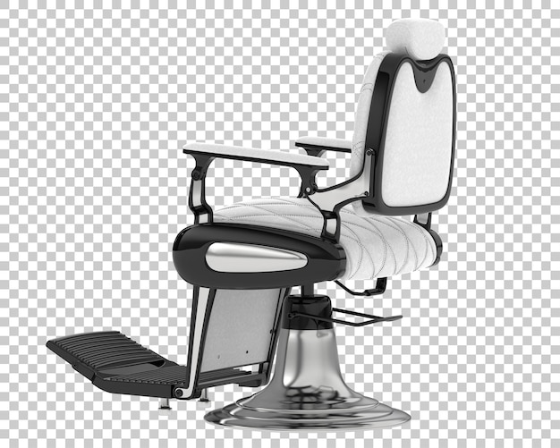 PSD chaise de salon de coiffure isolée sur fond transparent illustration du rendu 3d