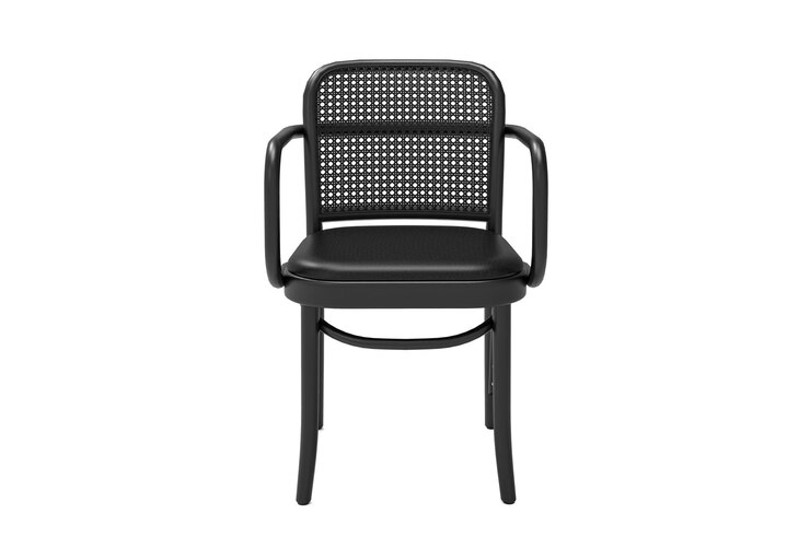 PSD chaises modernes noires isolées sur fond blanc collection de meubles design d'intérieur 3d illustrat
