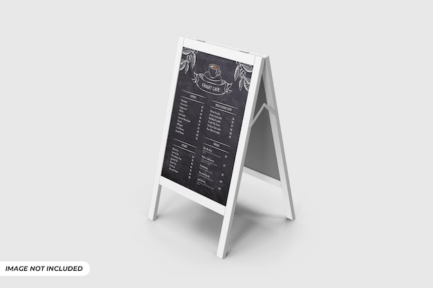 Chalkboard-Menü-Mockup-Editierbare PSD-Vorlage