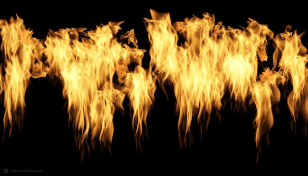 Chama de fogo ardente realista ilustração isolada de incêndio