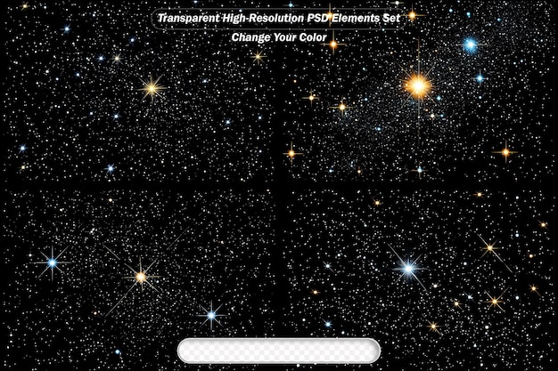 Un champ d'étoiles époustouflant avec des étoiles scintillantes dans l'espace