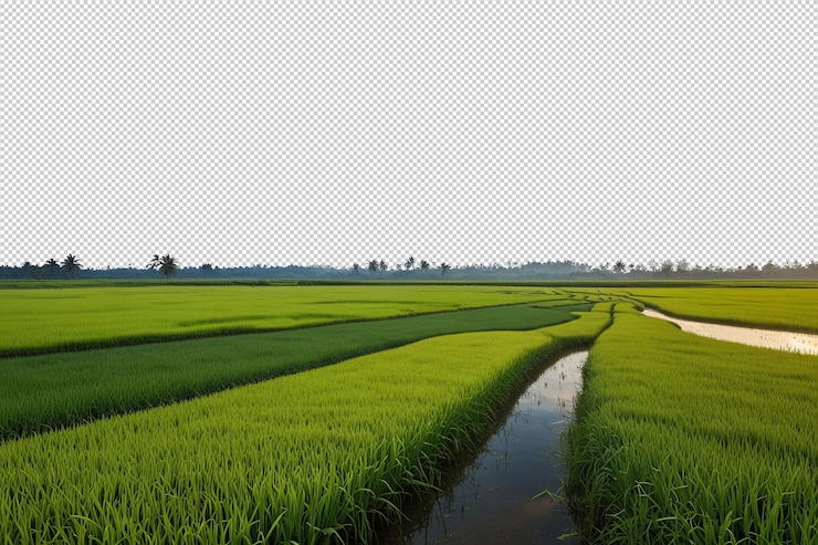 PSD le champ de riz