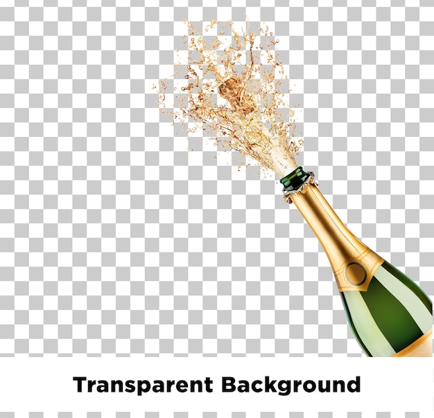 Champagne Spray 01 Fundo transparente
