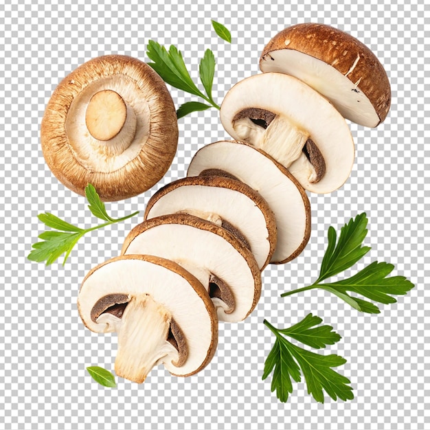 Les champignons Cremini en tranches