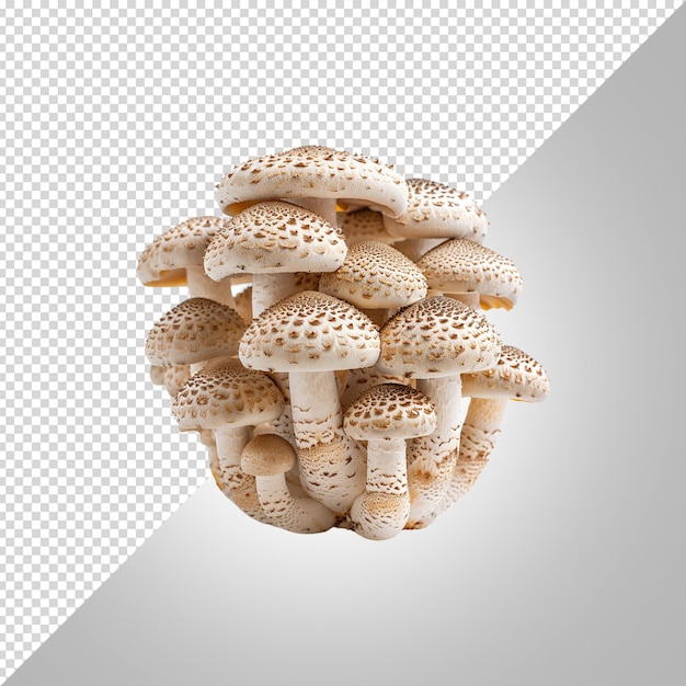 PSD des champignons sur fond blanc